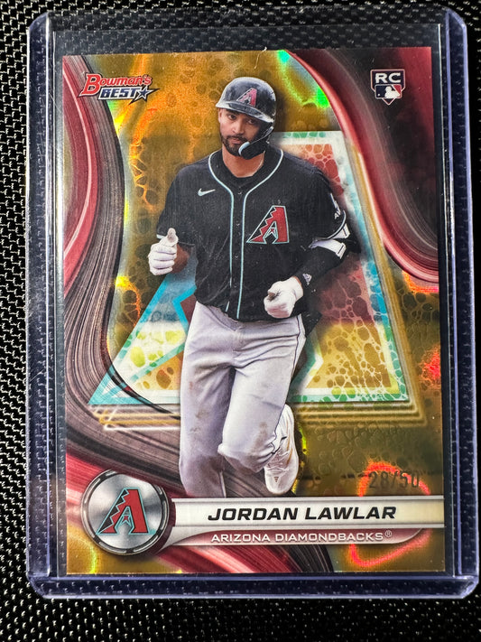 2024 Bowman's Best Jordan Lawlar #4 Gold /50